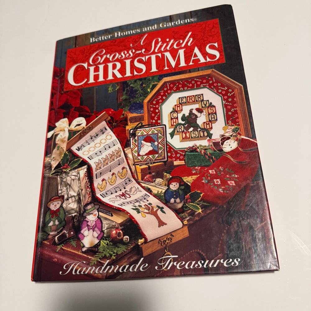 Better Homes and Gardens A Cross-Stitch Christmas Handmade Treasures 1995